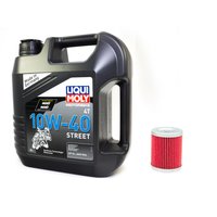 Motoröl Set Street 10W40 4 Liter + Ölfilter HF972
