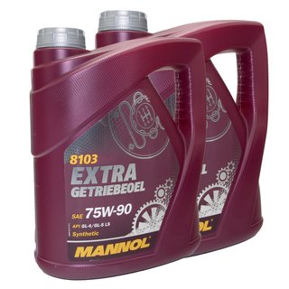 Gearoil Gear Oil MANNOL Extra 75W-90 API GL 4 2 X 4 liters