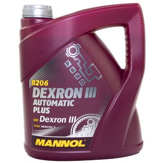 Gearoil Gear oil MANNOL Dexron III Automatic Plus 4 liters