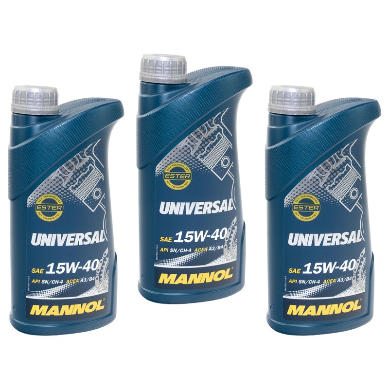 MANNOL Motoröl 15W-40 Universal API SG/CH-4 3 X 1 Liter online ka, 11,95