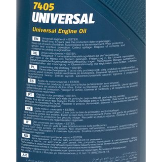 Engineoil Engine oil MANNOL 15W-40 Universal API SG/CH-4 3 X 1 liters