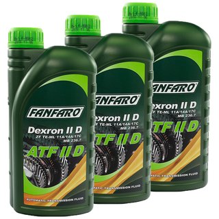 Gearoil Gear oil FANFARO ATF IID Automatic 3 X 1 liter