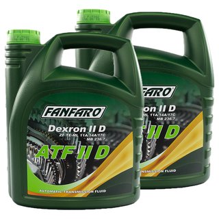 Gearoil Gear oil FANFARO ATF IID Automatic 2 X 4 liters