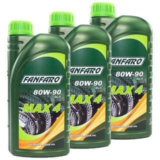 Gearoil Gear oil FANFARO MAX 4 80W-90 GL-4 API GL4 shift 3 X 1 liter