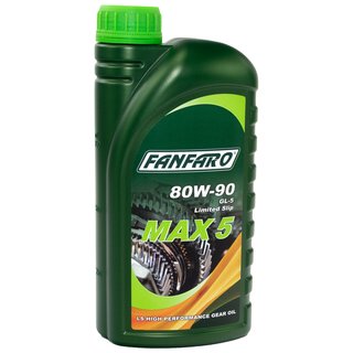 Getriebeöl FANFARO MAX 5 80W-90 GL-5 LS API 1 Liter