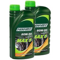 Gearoil Gear oil FANFARO MAX 5 80W-90 GL-5 2 X 1 liters