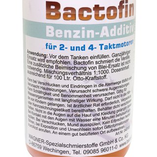 Bactofin Benzin Stabilisator Tankrostschutz 100 ml