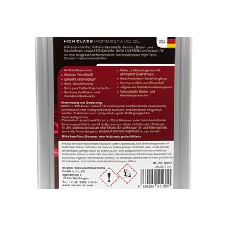 Universal Micro Ceramic Oil Additiv Verschleischutz 1 Liter