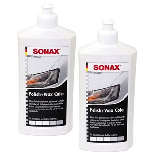 Polish and Wax Color NanoPro white SONAX 1 liter