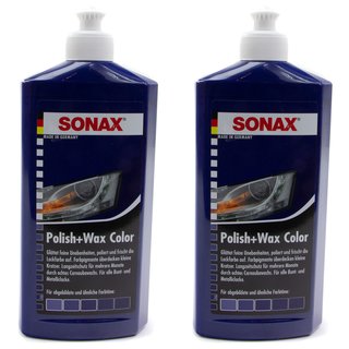 Polish and Wax Color NanoPro blue SONAX 1 liter