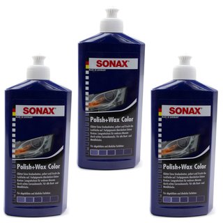 Polish und Wax Color NanoPro blau SONAX Politur 1,5 Liter