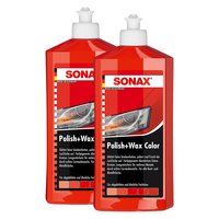 Polish and Wax Color NanoPro red SONAX 1 liter