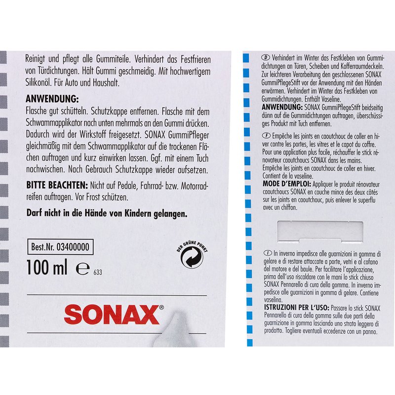 SONAX GummiPfleger 5 L Gummipflege