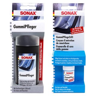 Gummi Pfleger SONAX 100 ml und Gummi Pflege Stift SONAX 20 g