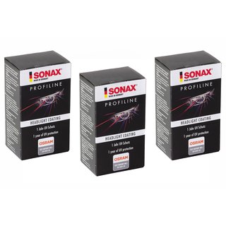Longterm sealing Headlight Coating PROFILINE 02765410 SONAX 3 X 50 ml