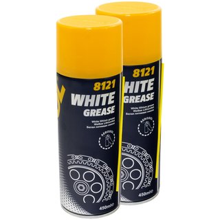 Chainspray White Grease Spraygrease MANNOL 8121 2 X 450 ml