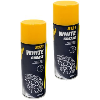 Chainspray White Grease Spraygrease MANNOL 8121 2 X 450 ml