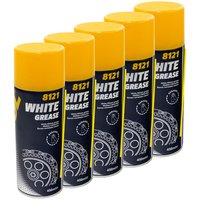 Kettenspray White Grease Sprühfett MANNOL 8121 5 X 450 ml