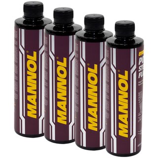 Hydraulicoil servooil MANNOL Power sterring oil 4 X 450 ml