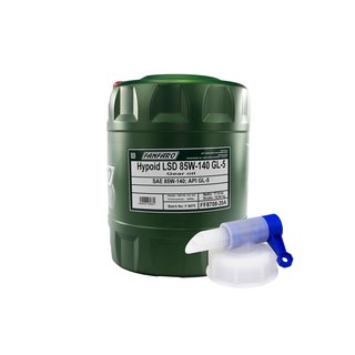 Gearoil Gear oil FANFARO LSD 85W-140 GL-5 20 liters incl. outlet tap