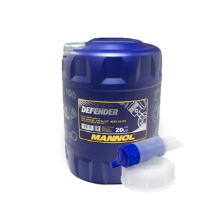 Motorl Motor l teilsynthetisch MANNOL Defender 10W-40 API SN 20 Liter inkl. Auslasshahn