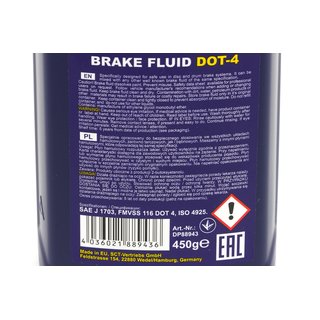 Brakefluid SCT DOT-4 SAE J 1703 500 ml