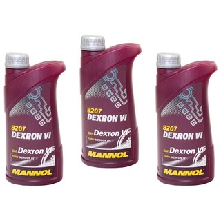 Gearoil Gear oil MANNOL Dexron VI automatic 3 X 1 liter