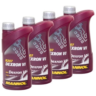 Gearoil Gear oil MANNOL Dexron VI automatic 4 X 1 liter