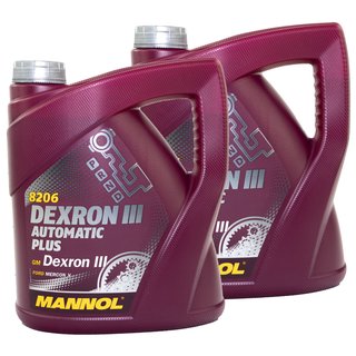 Gearoil Gear oil MANNOL Dexron III Automatic Plus 2 X 4 liters