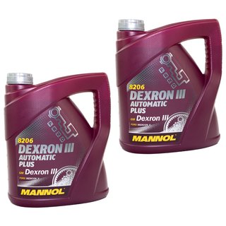 Gearoil Gear oil MANNOL Dexron III Automatic Plus 2 X 4 liters