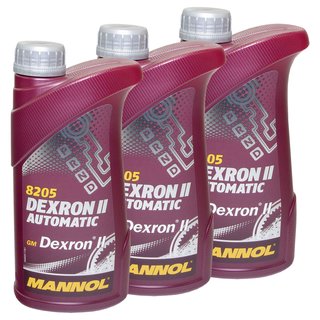 Gearoil Gear oil MANNOL Dexron II Automatic 3 X 1 liter