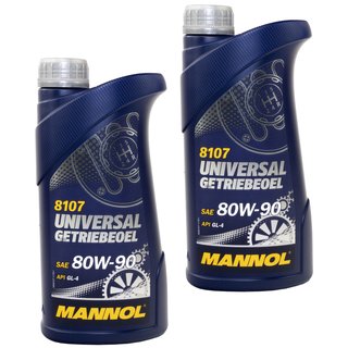 Gearoil Gear Oil MANNOL Universal 80W-90 API GL 4 2 X 1 liter