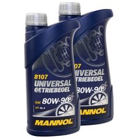 Gearoil Gear Oil MANNOL Universal 80W-90 API GL 4 2 X 1...