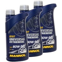 Gearoil Gear Oil MANNOL Universal 80W-90 API GL 4 3 X 1...