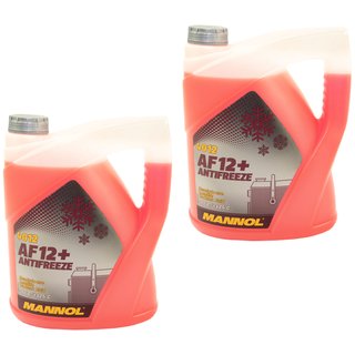 Radiatorantifreeze MANNOL Longterm Antifreeze 2 X 5 liters premix -40  C red