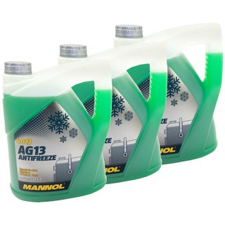 Khlerfrostschutz MANNOL Frostschutz Antifreeze 3 X 5 Liter Fertiggemisch -40C grn AG13 G13