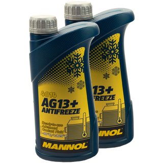 Khlerfrostschutz MANNOL Advanced Antifreeze 2 X 1 Liter Fertiggemisch -40C gelb