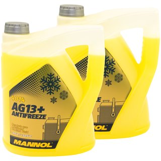 Khlerfrostschutz MANNOL Advanced Antifreeze 2 X 5 Liter Fertiggemisch -40C gelb