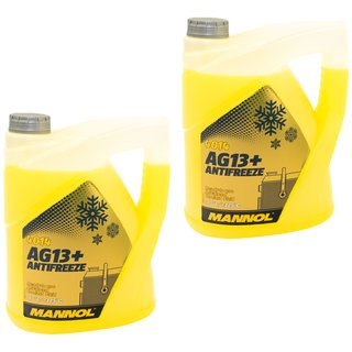 Khlerfrostschutz MANNOL Advanced Antifreeze 2 X 5 Liter Fertiggemisch -40C gelb