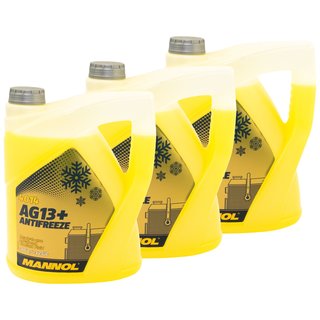 Khlerfrostschutz MANNOL Advanced Antifreeze 3 X 5 Liter Fertiggemisch -40C gelb