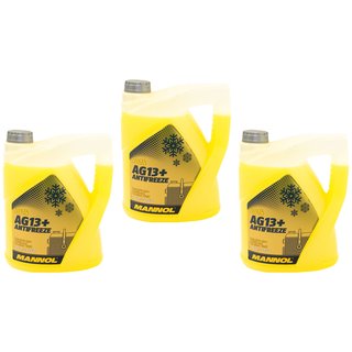 Radiatorantifreeze MANNOL Advanced Antifreeze 3 X 5 liter ready mix -40C yellow