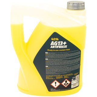 Khlerfrostschutz MANNOL Advanced Antifreeze 4 X 5 Liter Fertiggemisch -40C gelb