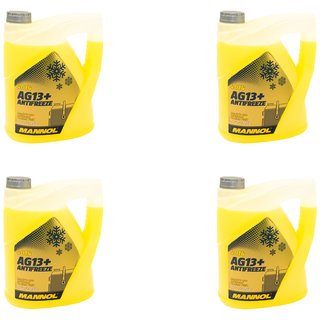 Radiatorantifreeze MANNOL Advanced Antifreeze 4 X 5 liter ready mix -40C yellow