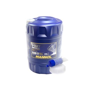 Engineoil Engine oil MANNOL Universal 2-stroke API TC 20 liters incl. Outlet Tap
