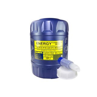 Engineoil Engine oil MANNOL 5W30 Energy Formula JP API SN 20 liters incl. outlet tap