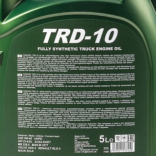 Engineoil Engine oil FANFARO 5W-40 TRD-10 UHPD API CI-4/SL 3 X 5 liters