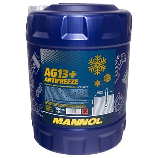 Radiatorantifreeze MANNOL Advanced Antifreeze 10 liter ready mix -40C yellow