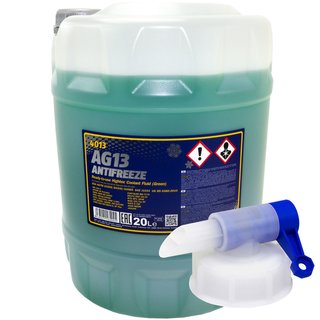 Frost protection MANNOL Hightec Antifreeze -40 C 20 liters green incl. outlettap