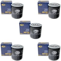 Oil filter engine Oilfilter SCT SM 124 Set 5 Pieces