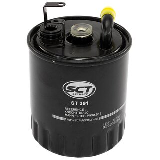 Kraftstofffilter Kraftstoff Filter Diesel SCT ST 391 Set 3 Stck